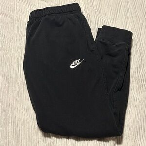 Nike Black Joggers with White Logo